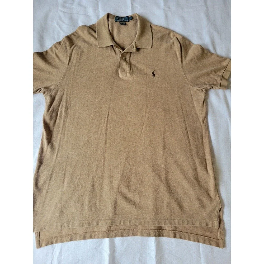 Polo By Ralph Lauren Men’s Polo Shirt Tan Size XL